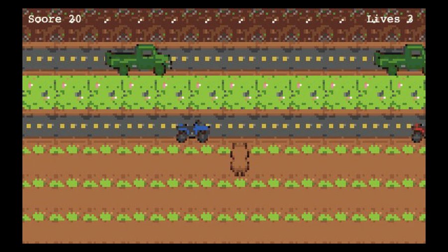 Capybara Crossing — course project screenshot